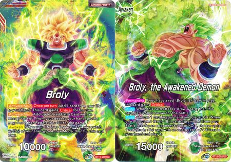 Broly // Broly, the Awakened Demon (BT11-002) [Vermilion Bloodline 2nd Edition] | Shuffle n Cut Hobbies & Games