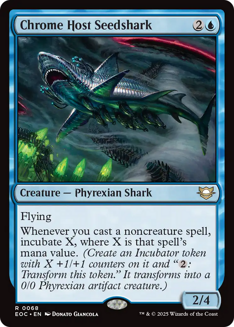 Chrome Host Seedshark [Edge of Eternities Commander] | Shuffle n Cut Hobbies & Games
