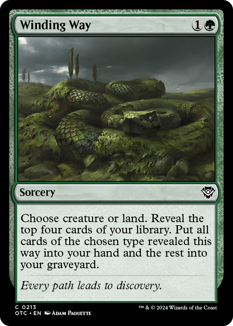 Winding Way [Outlaws of Thunder Junction Commander] | Shuffle n Cut Hobbies & Games