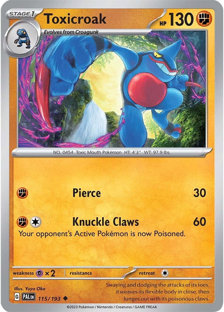 Toxicroak (115/193) [Scarlet & Violet: Paldea Evolved] | Shuffle n Cut Hobbies & Games