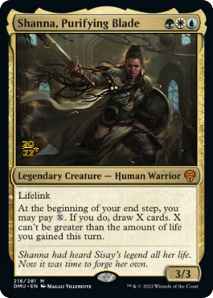 Shanna, Purifying Blade [Dominaria United Prerelease Promos] | Shuffle n Cut Hobbies & Games