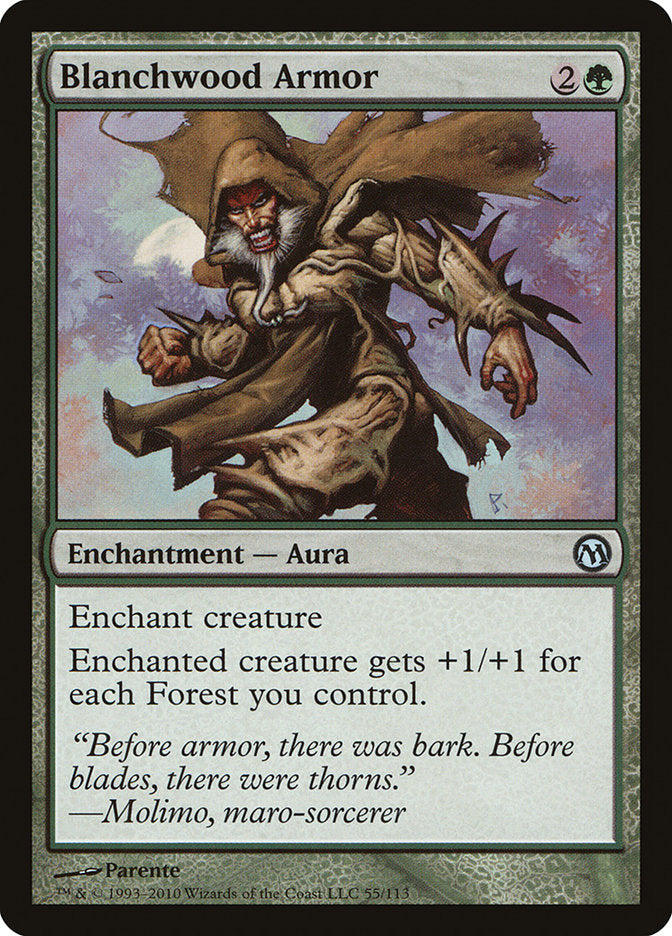 Blanchwood Armor [Duels of the Planeswalkers] | Shuffle n Cut Hobbies & Games
