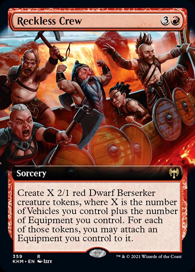 Reckless Crew (Extended Art) [Kaldheim] | Shuffle n Cut Hobbies & Games