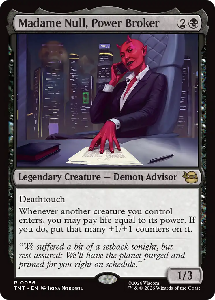 Madame Null, Power Broker [Teenage Mutant Ninja Turtles] | Shuffle n Cut Hobbies & Games
