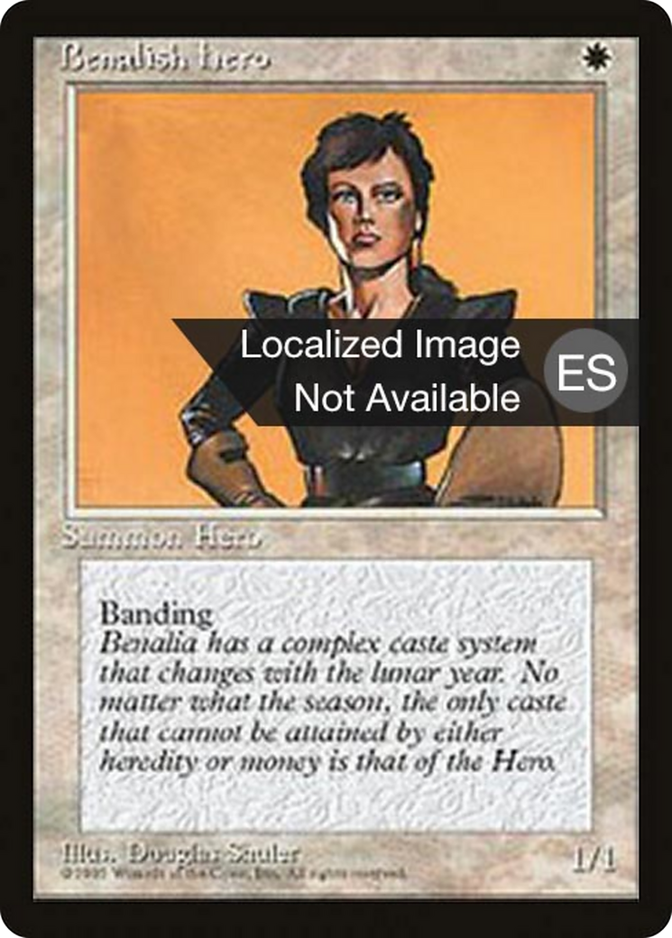 Benalish Hero [Fourth Edition Foreign Black Border] | Shuffle n Cut Hobbies & Games
