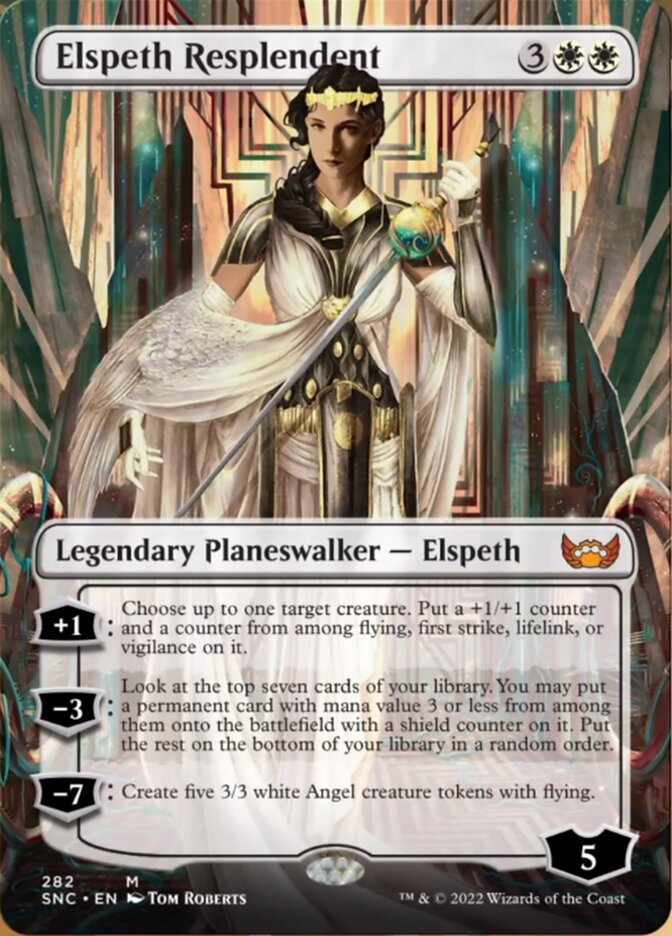 Elspeth Resplendent (Borderless) [Streets of New Capenna] | Shuffle n Cut Hobbies & Games