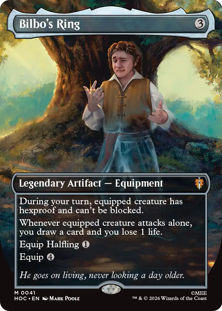 Bilbo's Ring (Borderless) (Surge Foil) [The Hobbit: Eternal-Legal] | Shuffle n Cut Hobbies & Games