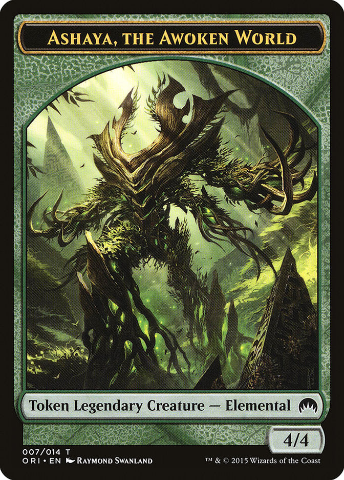 Ashaya, the Awoken World Token [Magic Origins Tokens] | Shuffle n Cut Hobbies & Games