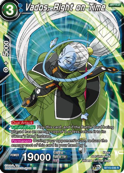 Vados, Right on Time (BT15-036) [Saiyan Showdown] | Shuffle n Cut Hobbies & Games