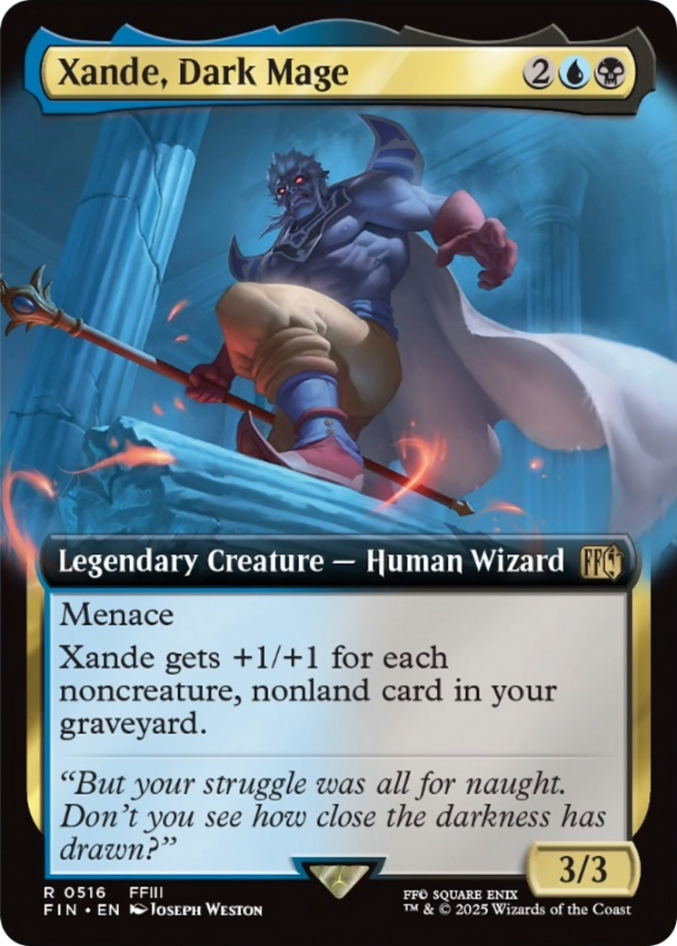 Xande, Dark Mage (Extended Art) [FINAL FANTASY] | Shuffle n Cut Hobbies & Games