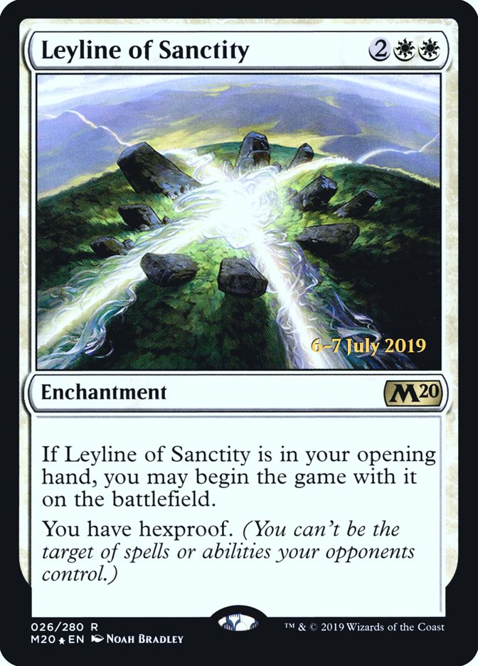 Leyline of Sanctity [Core Set 2020 Prerelease Promos] | Shuffle n Cut Hobbies & Games