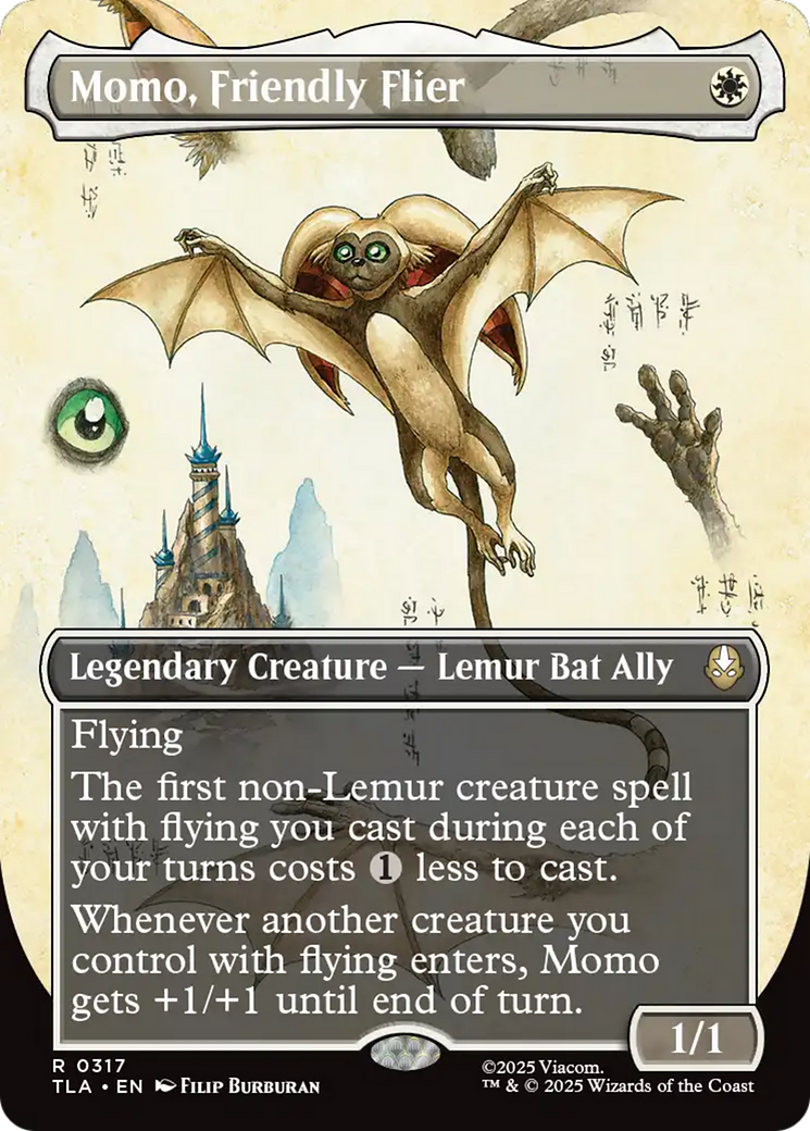 Momo, Friendly Flier (Borderless) [Avatar: The Last Airbender] | Shuffle n Cut Hobbies & Games
