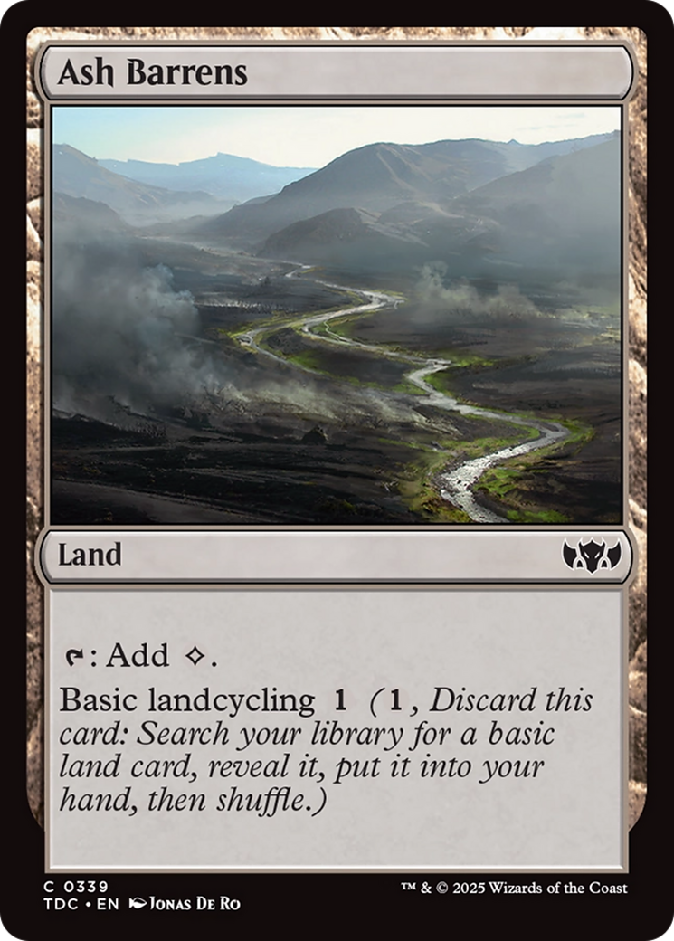 Ash Barrens [Tarkir: Dragonstorm Commander] | Shuffle n Cut Hobbies & Games