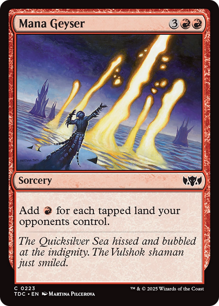 Mana Geyser [Tarkir: Dragonstorm Commander] | Shuffle n Cut Hobbies & Games