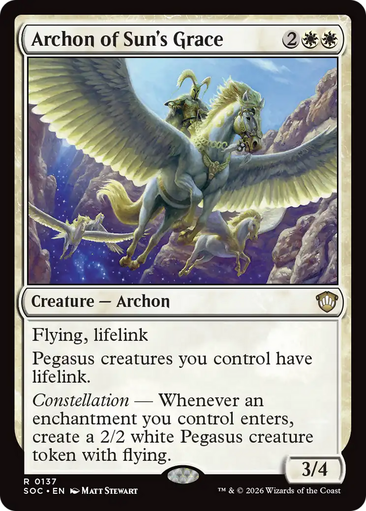 Archon of Sun's Grace [Secrets of Strixhaven Commander] | Shuffle n Cut Hobbies & Games