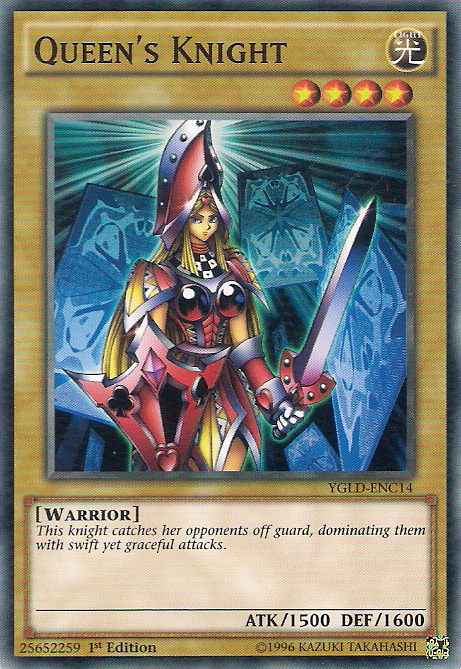 Queen's Knight [YGLD-ENC14] Common | Shuffle n Cut Hobbies & Games