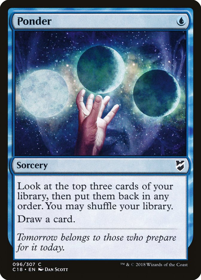 Ponder [Commander 2018] | Shuffle n Cut Hobbies & Games