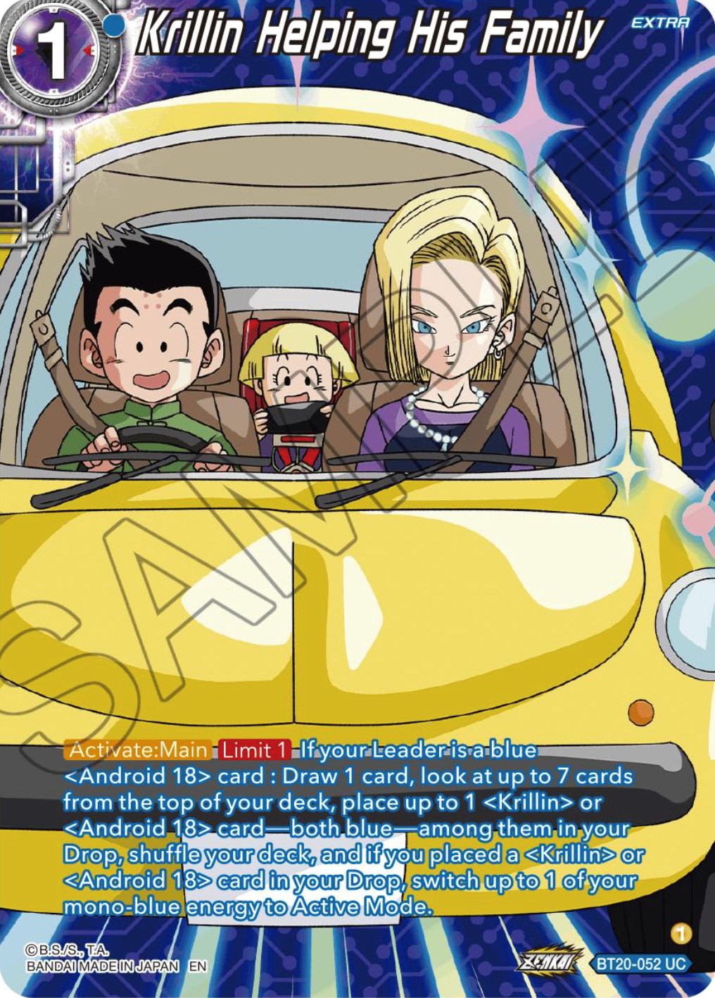 Krillin Helping His Family (Silver Foil) (BT20-052) [Power Absorbed] | Shuffle n Cut Hobbies & Games