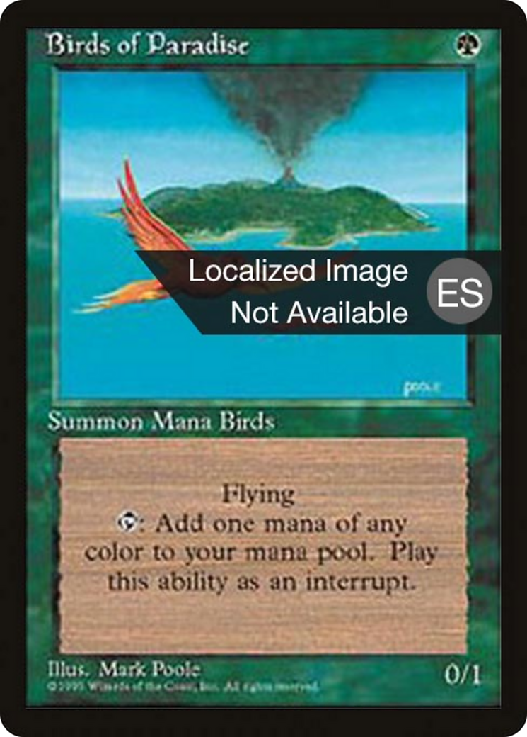 Birds of Paradise [Fourth Edition Foreign Black Border] | Shuffle n Cut Hobbies & Games
