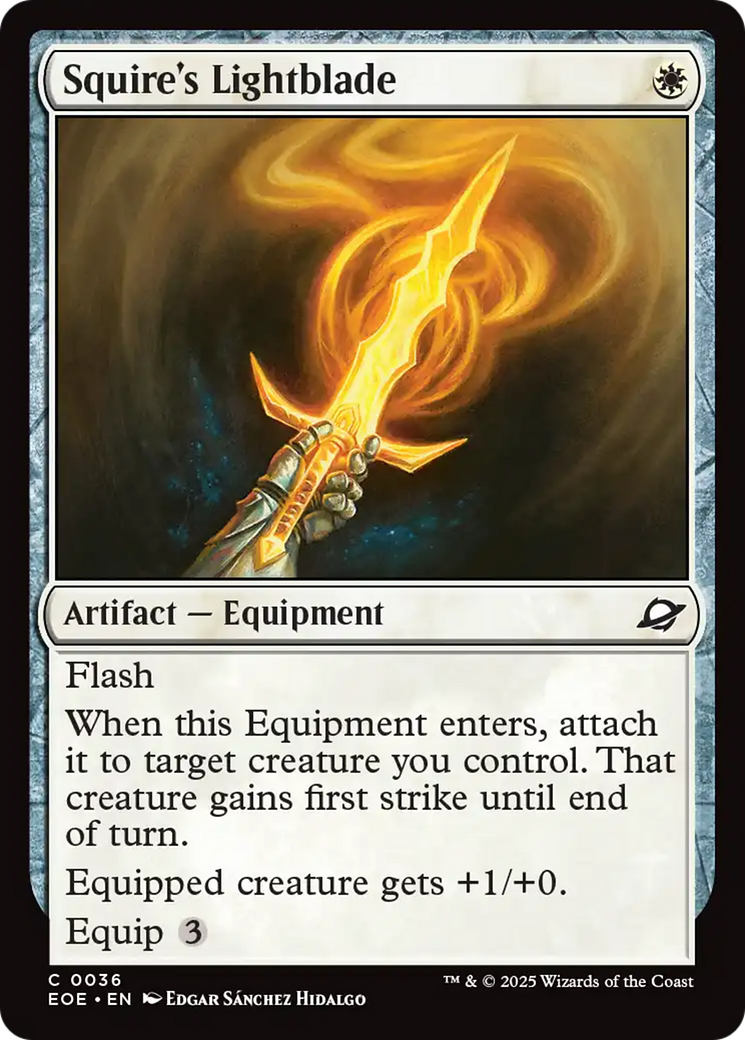 Squire's Lightblade [Edge of Eternities] | Shuffle n Cut Hobbies & Games