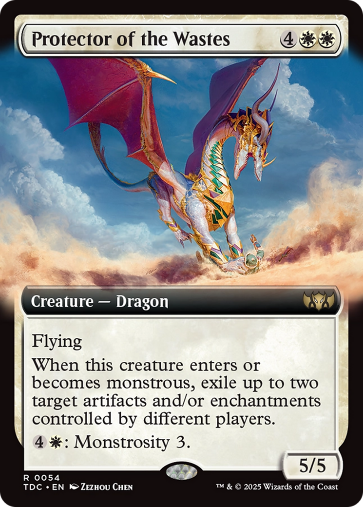 Protector of the Wastes (Extended Art) [Tarkir: Dragonstorm Commander] | Shuffle n Cut Hobbies & Games