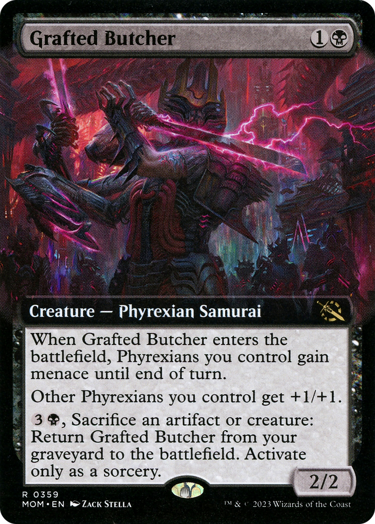 Grafted Butcher (Extended Art) [March of the Machine] | Shuffle n Cut Hobbies & Games