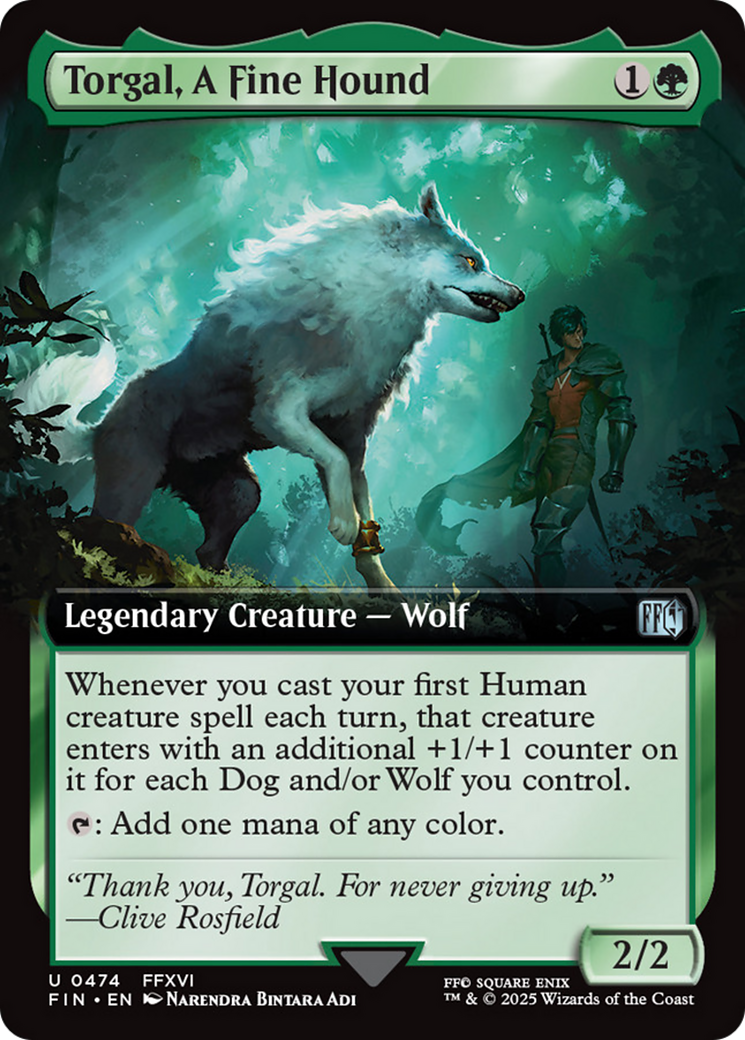 Torgal, A Fine Hound (Extended Art) [FINAL FANTASY] | Shuffle n Cut Hobbies & Games