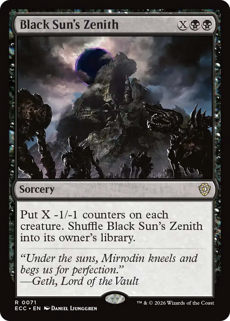 Black Sun's Zenith [Lorwyn Eclipsed Commander] | Shuffle n Cut Hobbies & Games