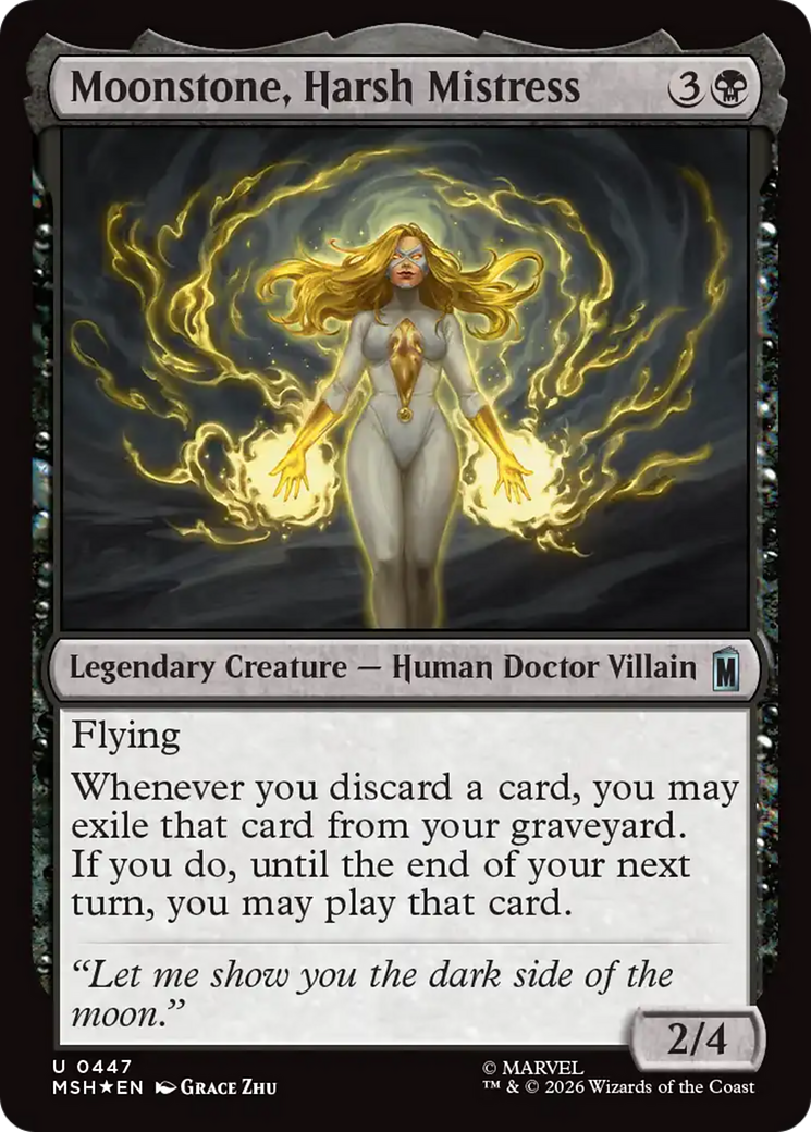 Moonstone, Harsh Mistress (Surge Foil) [Marvel Super Heroes] | Shuffle n Cut Hobbies & Games
