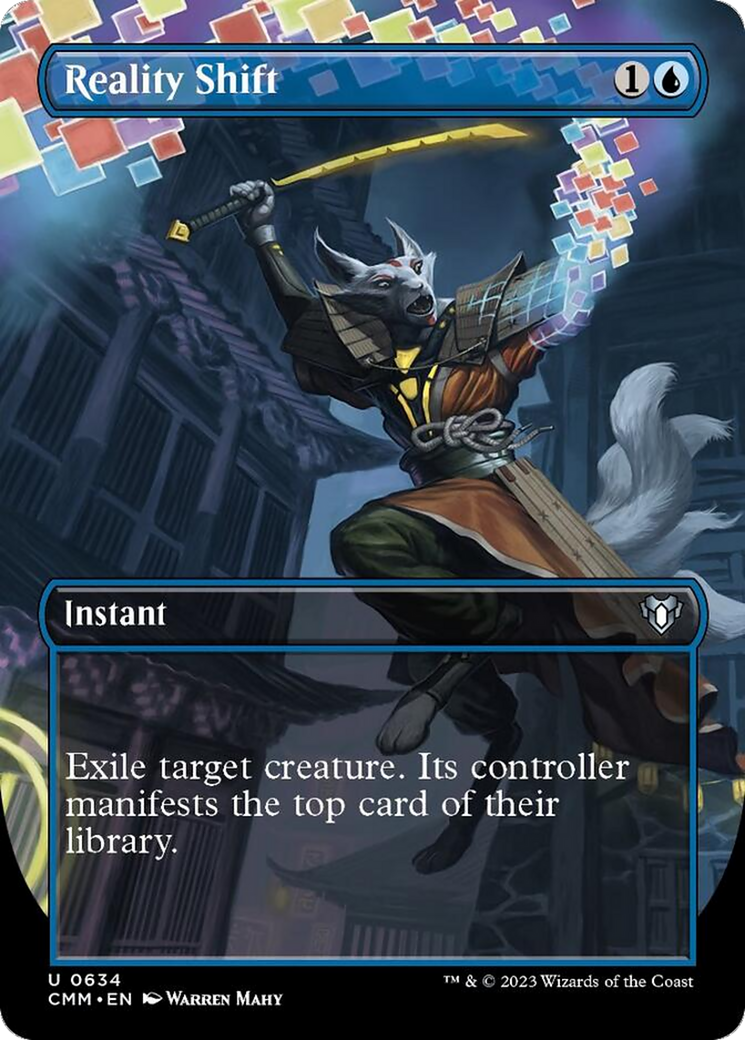 Reality Shift (Borderless Alternate Art) [Commander Masters] | Shuffle n Cut Hobbies & Games