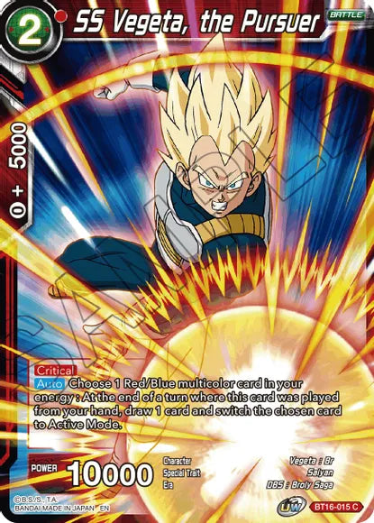SS Vegeta, the Pursuer (BT16-015) [Realm of the Gods] | Shuffle n Cut Hobbies & Games
