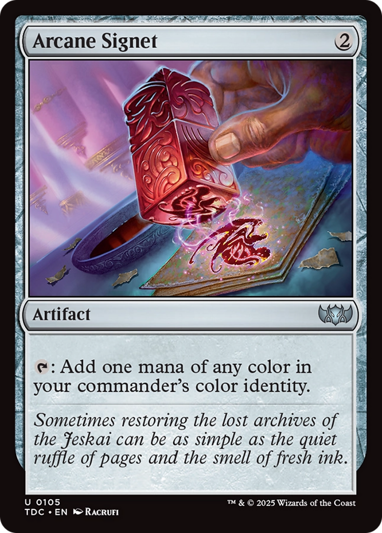 Arcane Signet [Tarkir: Dragonstorm Commander] | Shuffle n Cut Hobbies & Games