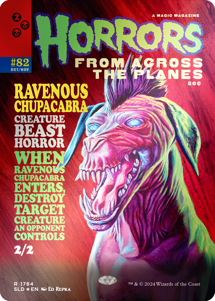 Ravenous Chupacabra (1764) (Rainbow Foil) [Secret Lair Drop Series] | Shuffle n Cut Hobbies & Games