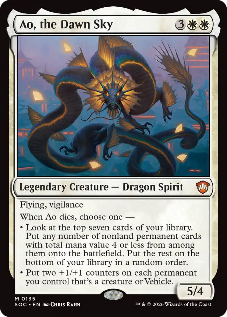 Ao, the Dawn Sky [Secrets of Strixhaven Commander] | Shuffle n Cut Hobbies & Games