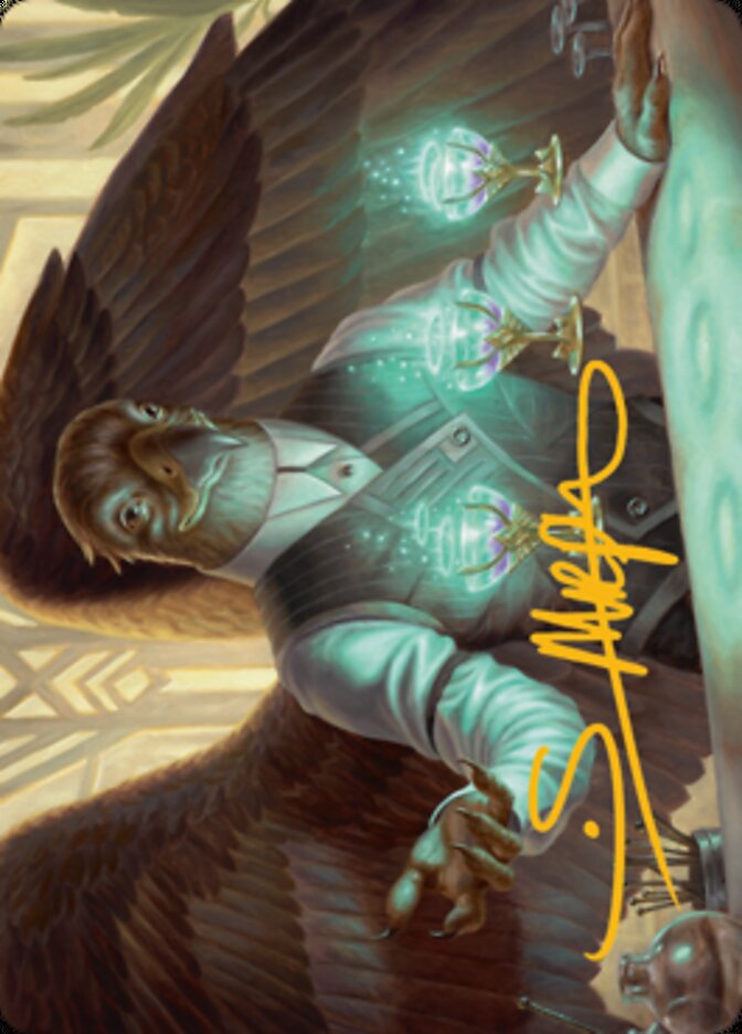 Speakeasy Server Art Card (Gold-Stamped Signature) [Streets of New Capenna Art Series] | Shuffle n Cut Hobbies & Games