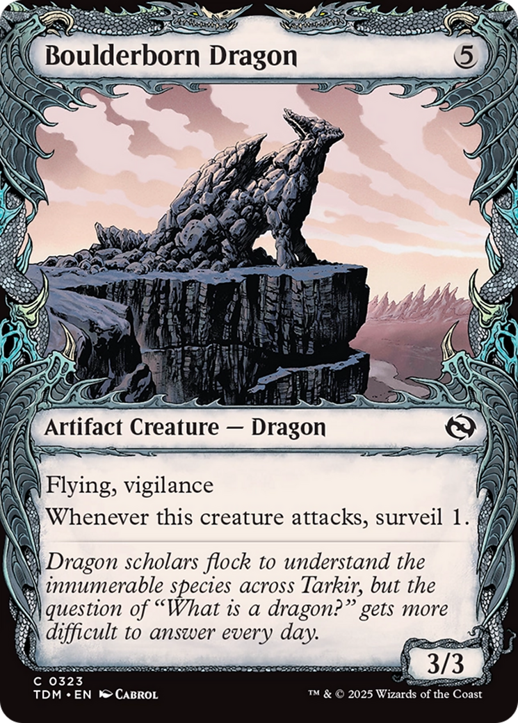 Boulderborn Dragon (Showcase) [Tarkir: Dragonstorm] | Shuffle n Cut Hobbies & Games