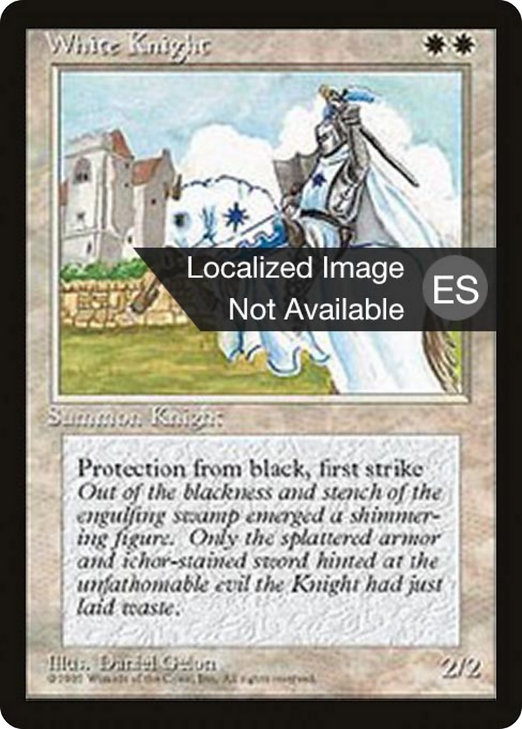 White Knight [Fourth Edition Foreign Black Border] | Shuffle n Cut Hobbies & Games