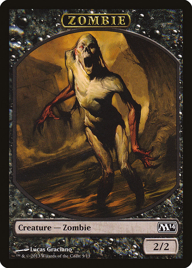 Zombie Token [Magic 2014 Tokens] | Shuffle n Cut Hobbies & Games