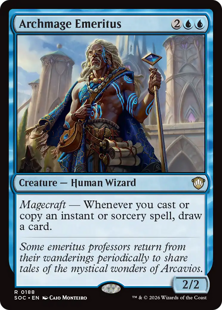 Archmage Emeritus [Secrets of Strixhaven Commander] | Shuffle n Cut Hobbies & Games