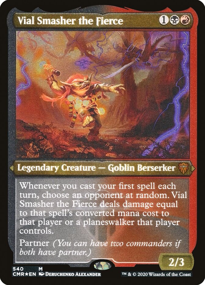 Vial Smasher the Fierce (Etched) [Commander Legends] | Shuffle n Cut Hobbies & Games