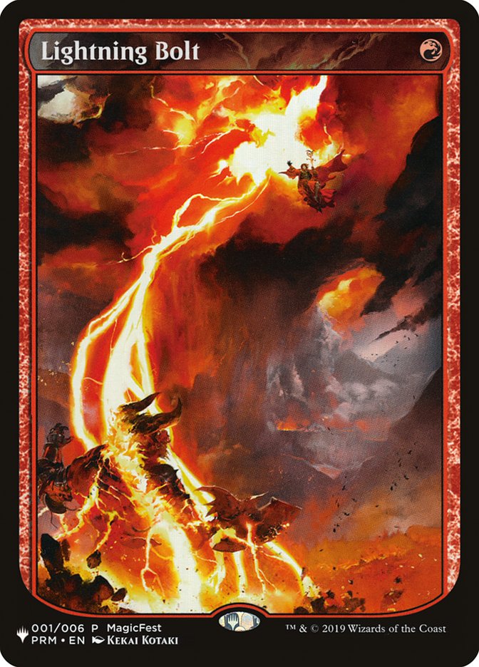 Lightning Bolt (001/006) [The List] | Shuffle n Cut Hobbies & Games