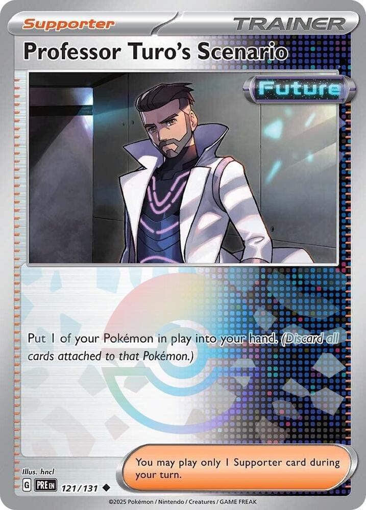 Professor Turo's Scenario (121/131) (Poke Ball Pattern) [Scarlet & Violet: Prismatic Evolutions] | Shuffle n Cut Hobbies & Games