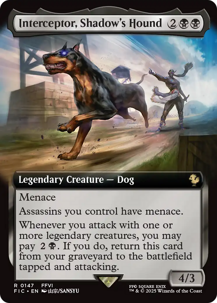 Interceptor, Shadow's Hound (Extended Art) [FINAL FANTASY Commander] | Shuffle n Cut Hobbies & Games