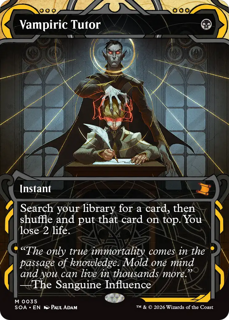 Vampiric Tutor [Secrets of Strixhaven: Mystical Archive] | Shuffle n Cut Hobbies & Games