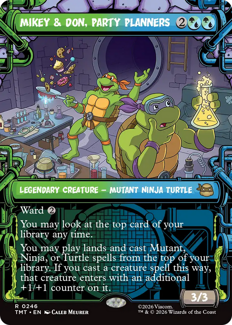 Mikey & Don, Party Planners (Showcase) [Teenage Mutant Ninja Turtles] | Shuffle n Cut Hobbies & Games