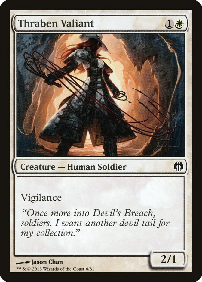 Thraben Valiant [Duel Decks: Heroes vs. Monsters] | Shuffle n Cut Hobbies & Games