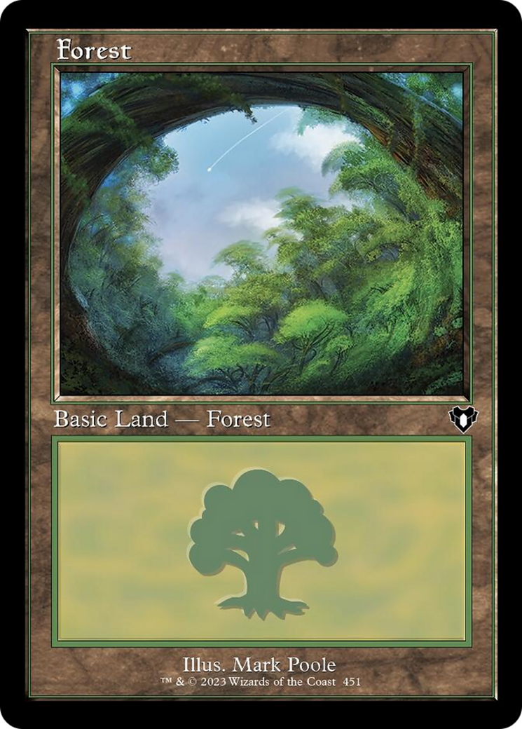 Forest (451) (Retro) [Commander Masters] | Shuffle n Cut Hobbies & Games