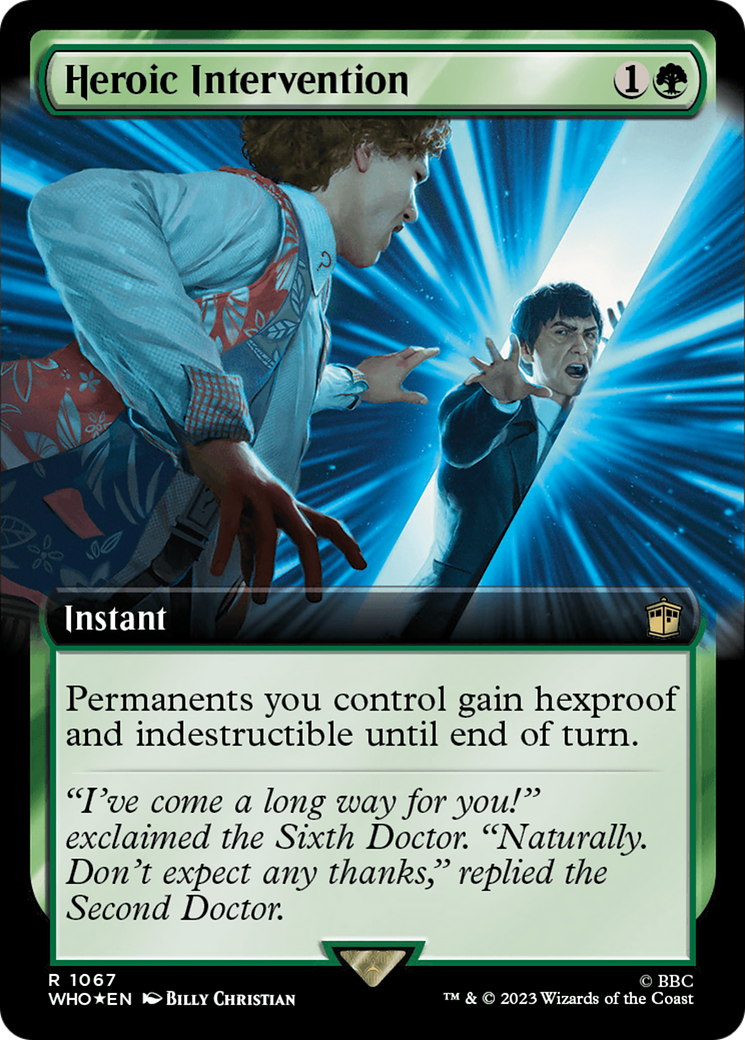 Heroic Intervention (Extended Art) (Surge Foil) [Doctor Who] | Shuffle n Cut Hobbies & Games