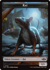 Human // Rat Double-Sided Token [Tarkir: Dragonstorm Commander Tokens] | Shuffle n Cut Hobbies & Games