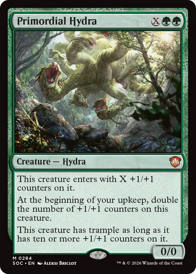 Primordial Hydra [Secrets of Strixhaven Commander] | Shuffle n Cut Hobbies & Games